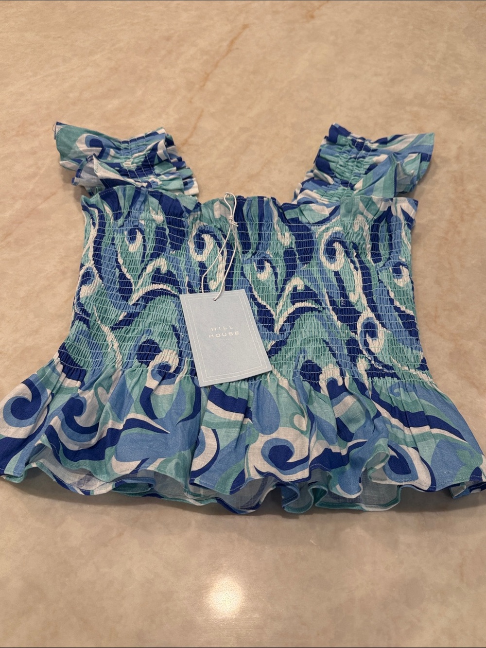 Hill House- The Paz Top- ocean kaleidoscope